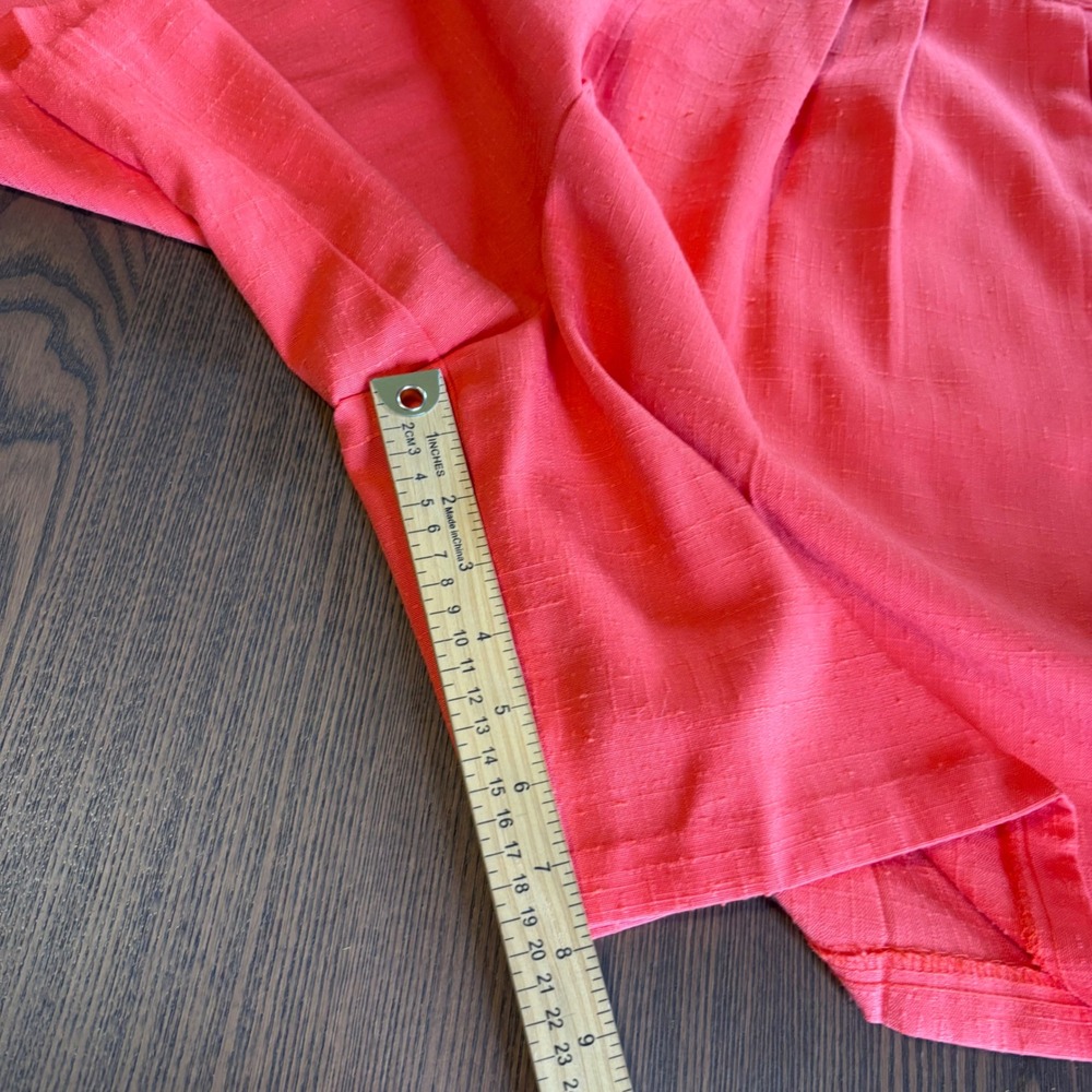 Fundamental Things Shorts Suit Set Womens 16 Coral Pink 2pc EUC Vintage - Picture 10 of 14